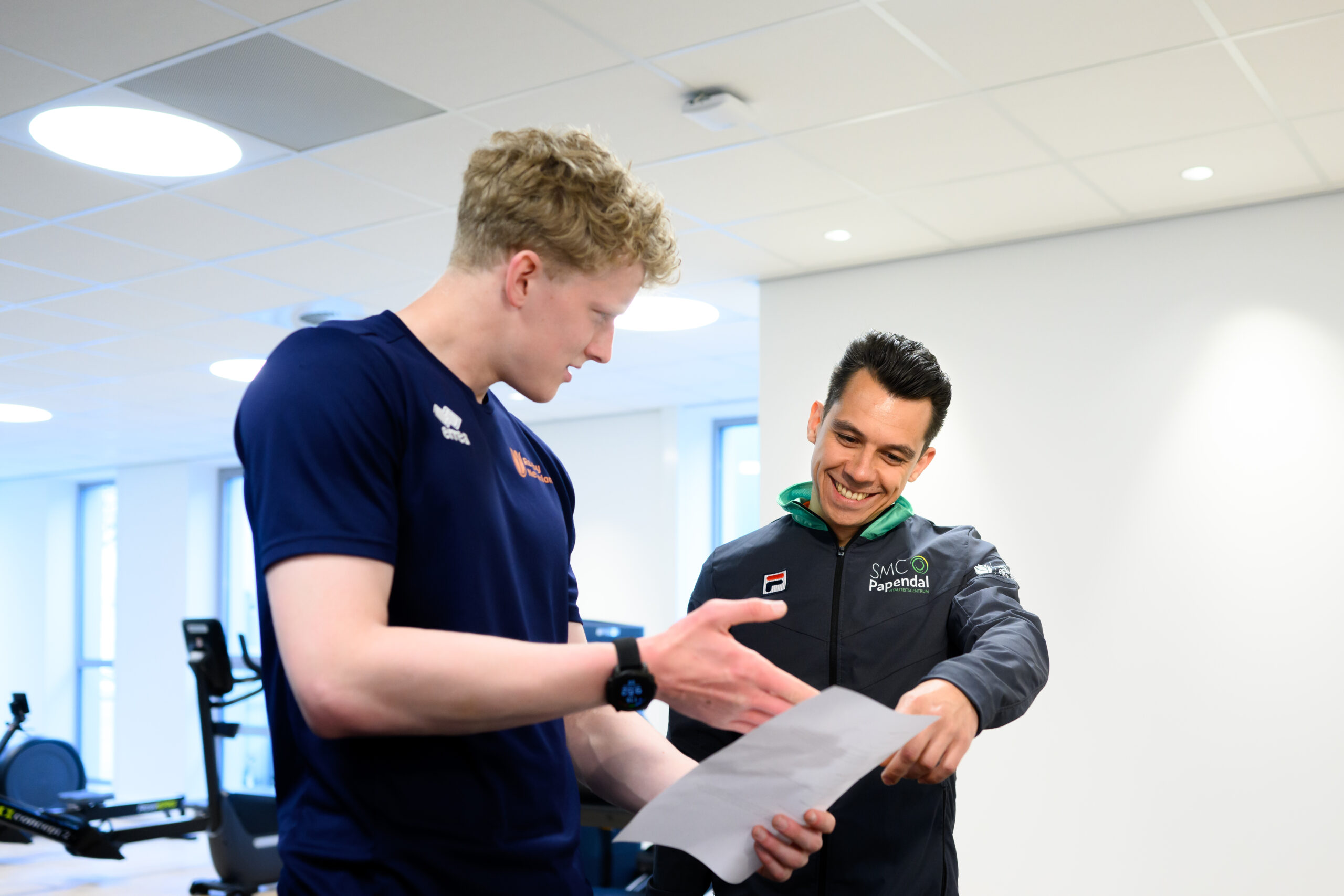 Persoonlijke begeleiding tijdens training bij Vitaliteitscentrum Papendal